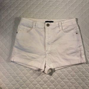 LAST CHANCE! Forever 21 White Denim Cuffed shorts